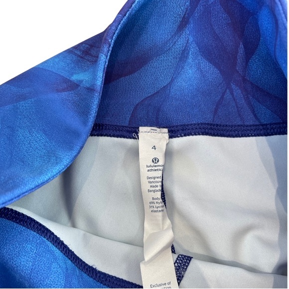 LULULEMON Wunder Under Pant III in Midnight Tulle Multi, Size 4 - Picture 9 of 9